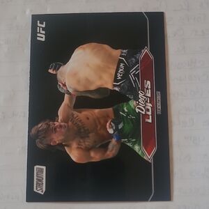 Topps UFC Trading Card - Black Background with Red Accents